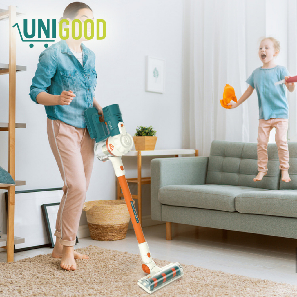 UNIGOOD - Mainan Anak Vacuum Cleaner 3 in 1 Alat Penghisap Debu Elektrik