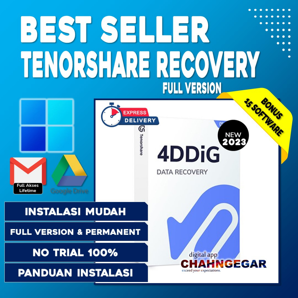 Tenorshare 4DDiG Pro 2023 Full Version Lisensi Lifetime Software Data Recovery Hardisk Laptop