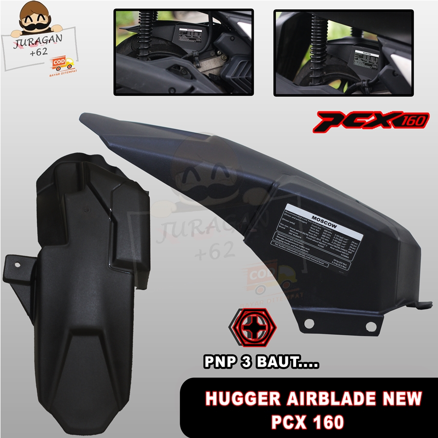 HUGGER AIRBLADE PCX 160 MODEL NEW SPAKBOR KOLONG HONDA PCX160