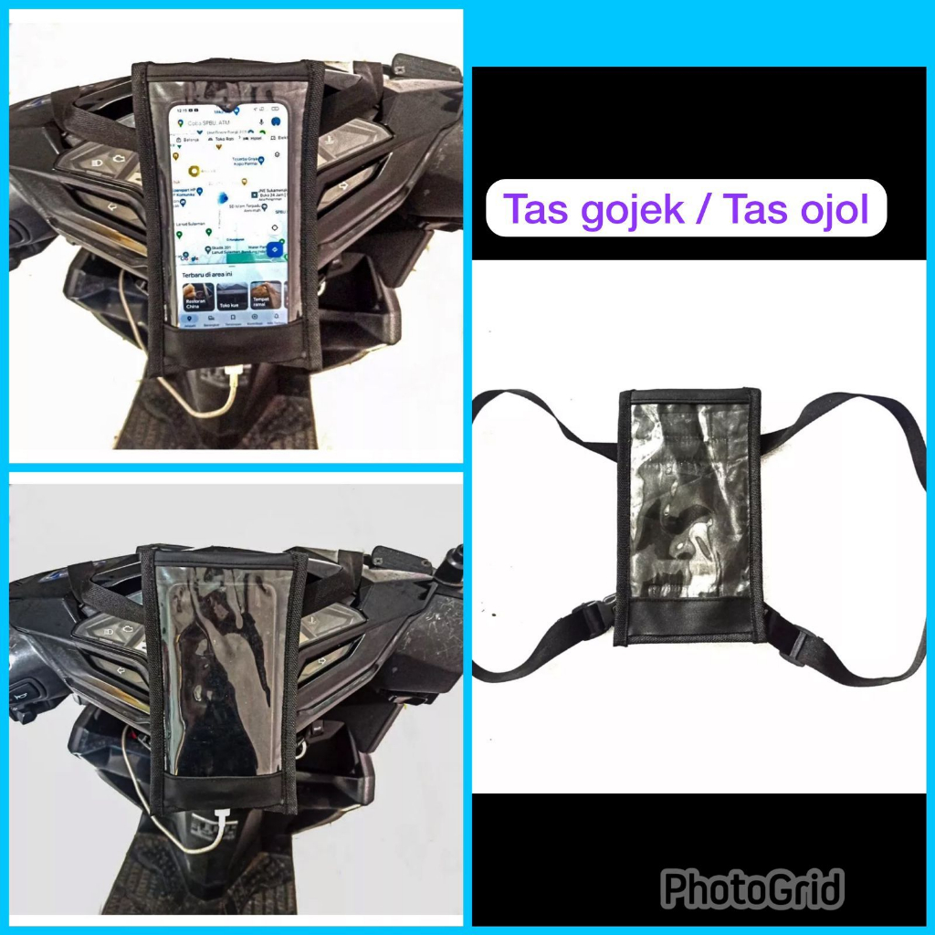 Tas Holder Stang HP motor gojek Gojek Grab Phone