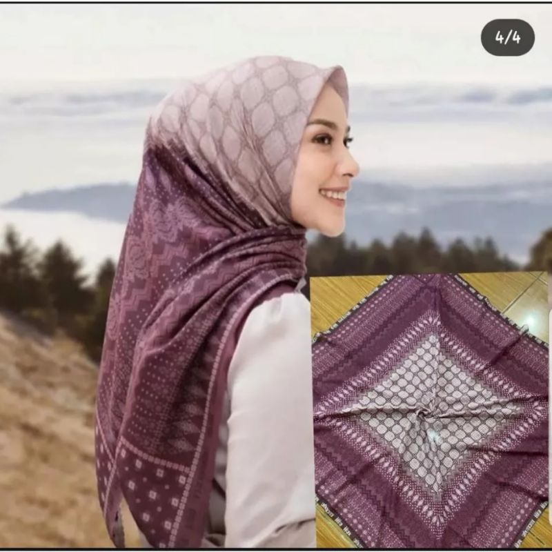 KERUDUNG SEGI EMPAT LASER CUT MOTIF TERBARU