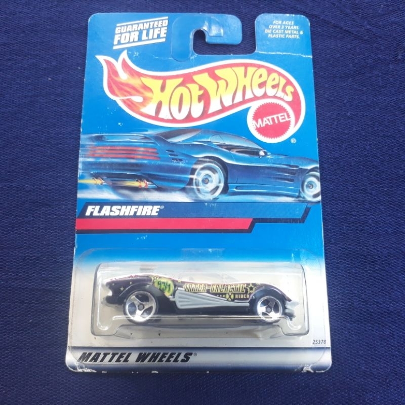Diecast Hot Wheels HW Mattel Wheels Flashfire Putih Hitam