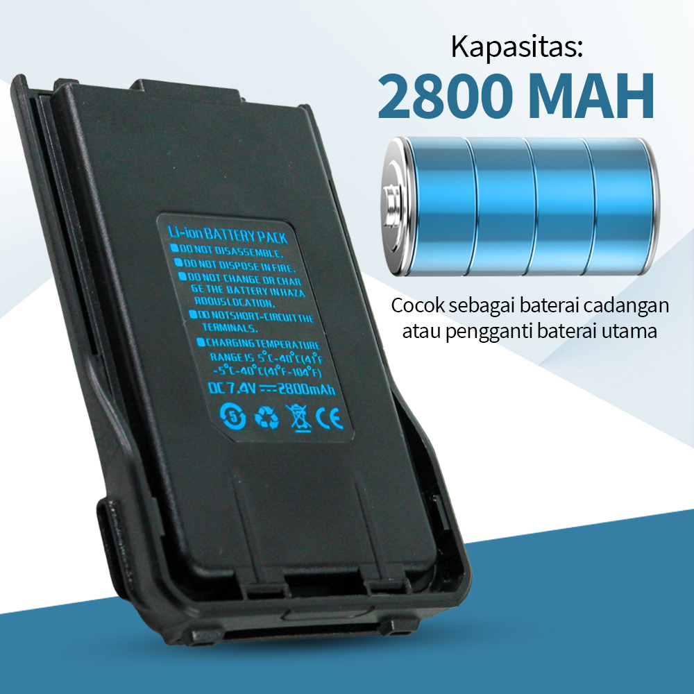 battery Baterai batre HT UV 10R 2800 mAh &amp; semua merk