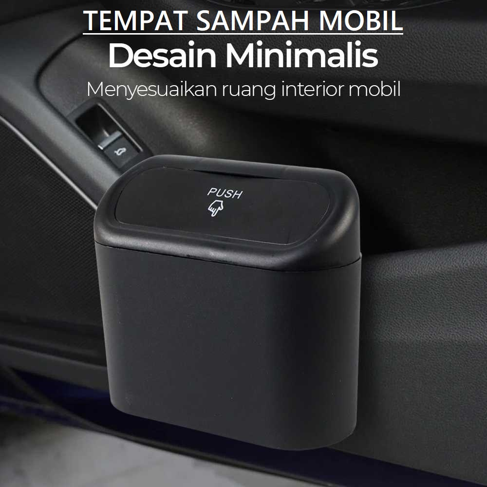 Tempat Sampah Mobil Trash Bin Pressing Type - Tong Sampah Mobil / Car