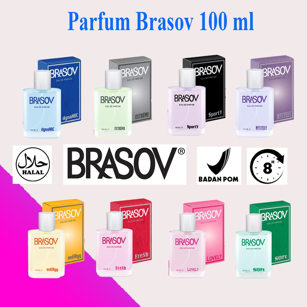 Brasov Eau De Parfum 100ml/Brasov Parfum Awet 100ml
