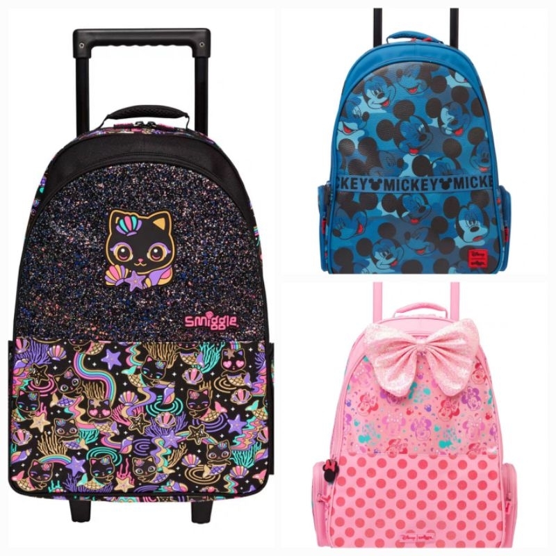Trolly Bag uk 38*22*52cm/Trolly Bag anak Sd/Roda bisa nyala