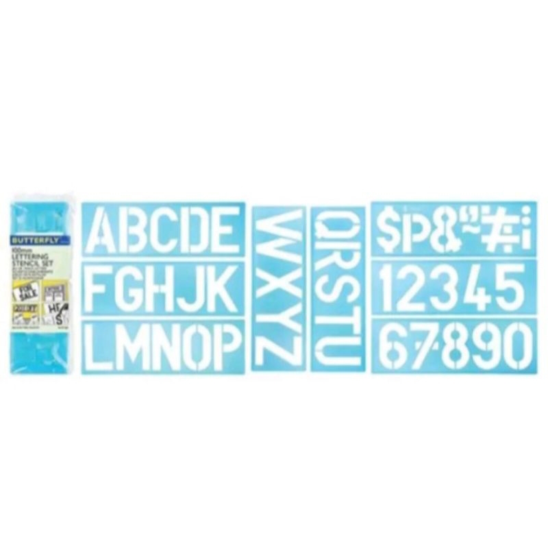 

Butterfly HA-860 Penggaris Cetakan Huruf Angka dengan ukuran 35,6 x 12 CM