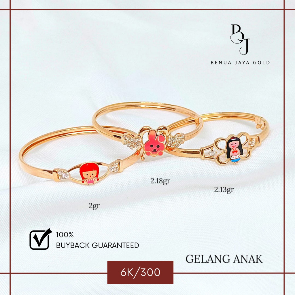 Gelang Anak Boneka Emas 6K/300