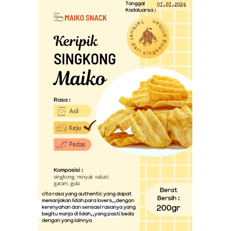 

KERIPIK SINGKONG MAIKO