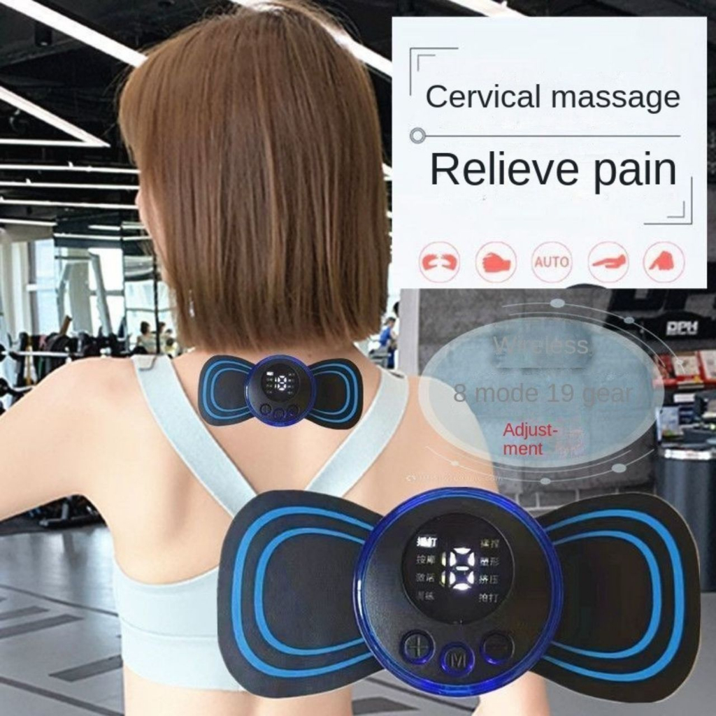 EMS Alat Terapi Pijat Elektrik Mini Massager Portable System Charge