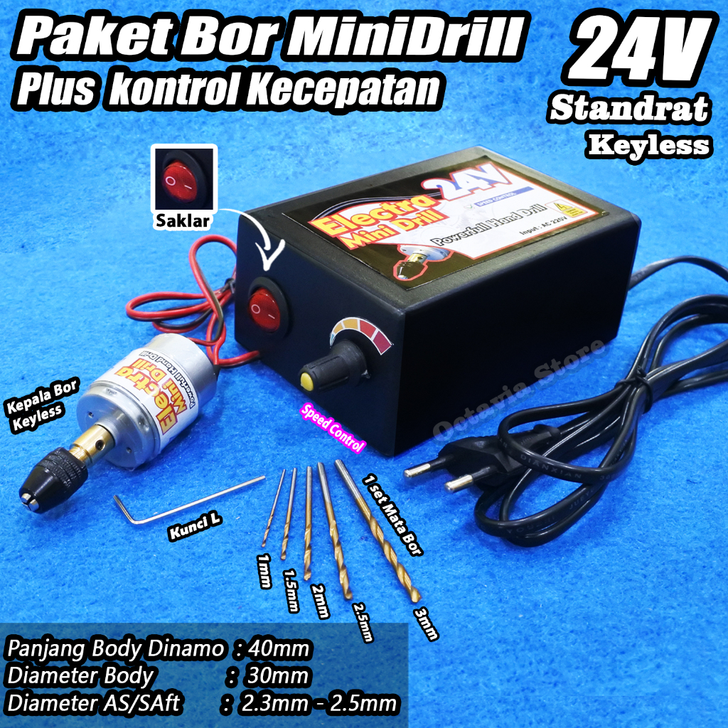 PAKET BOR mini Drill siap pakai