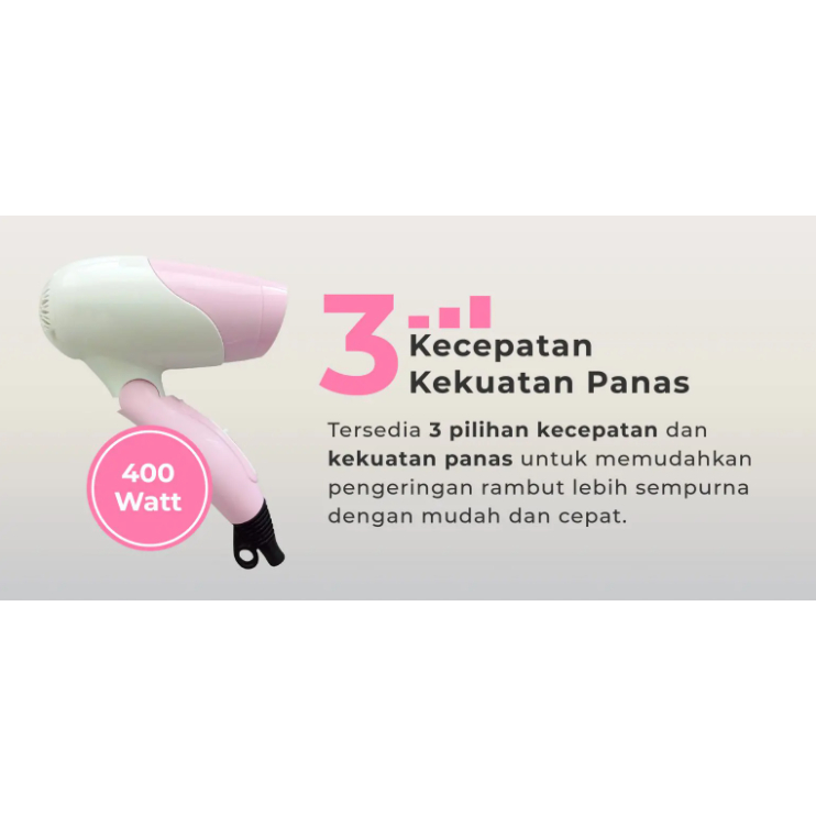 Hair Dryer Miyako HD-402P |  Pengering rambut HD402P HD-402 P HD402