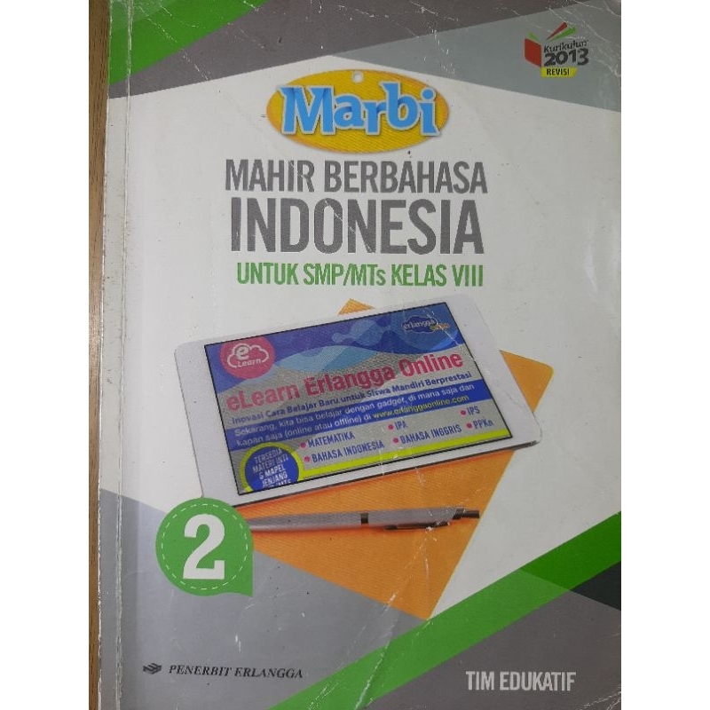 

buku paket smp kelad 8 mahir berbahasa indonesia erlangga