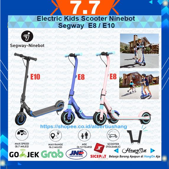 Ninebot Segway E8 Electric KickScooter eKick Scooter  - Skuter Anak