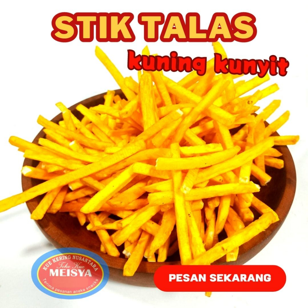 

Stik Talas Kuning 1kg / Keripik Talas Kuning Kunyit Kiloan