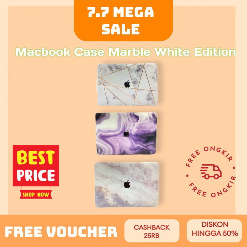 (FREE COVER KEYBOARD)CASE MACBOOK DRAW MARBLE WHITE EDITION NEW AIR PRO RETINA 11 12 13 14 15 16 INCH NON / WITH CD ROOM / TOUCHBAR/ NON TOUCHBAR M1 M2