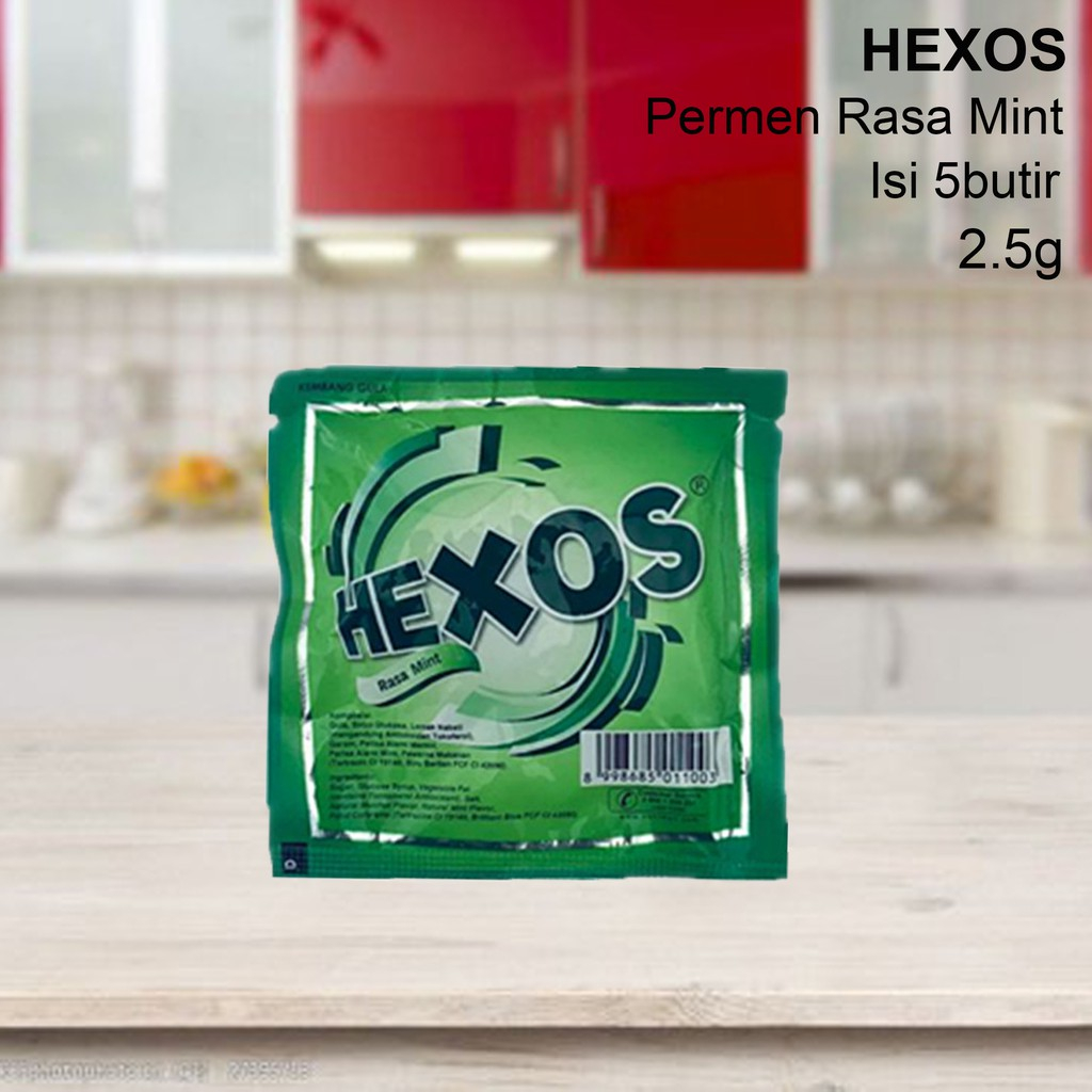 Permen * Hexos * isi 5butir x 2.5g