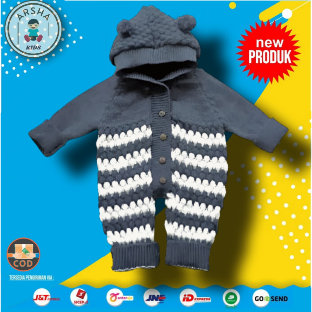 JUMPER BAYI LAKI LAKI PEREMPUAN UNISEX 0-10 BULAN BAJU JUMPER ANAK PEREMPUAN BAJU BAYI BODYSUIT