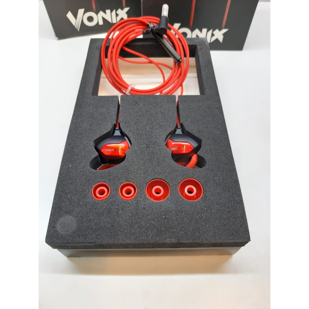 Headset Rexus Earphone VONIX ME6 RED Earphone Gaming Rexus