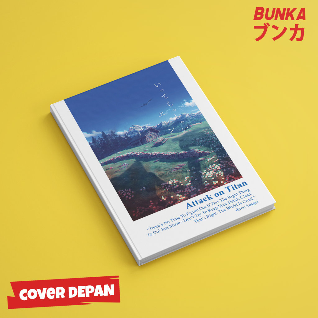 

Note Book Aesthetic Anime Attack on Titan AOT SNK Hardcover A5 Buku Tulis Catatan Notes Agenda Planner Jurnal vintage buku catatan story book kado anniversary valentine cowok cewek murah
