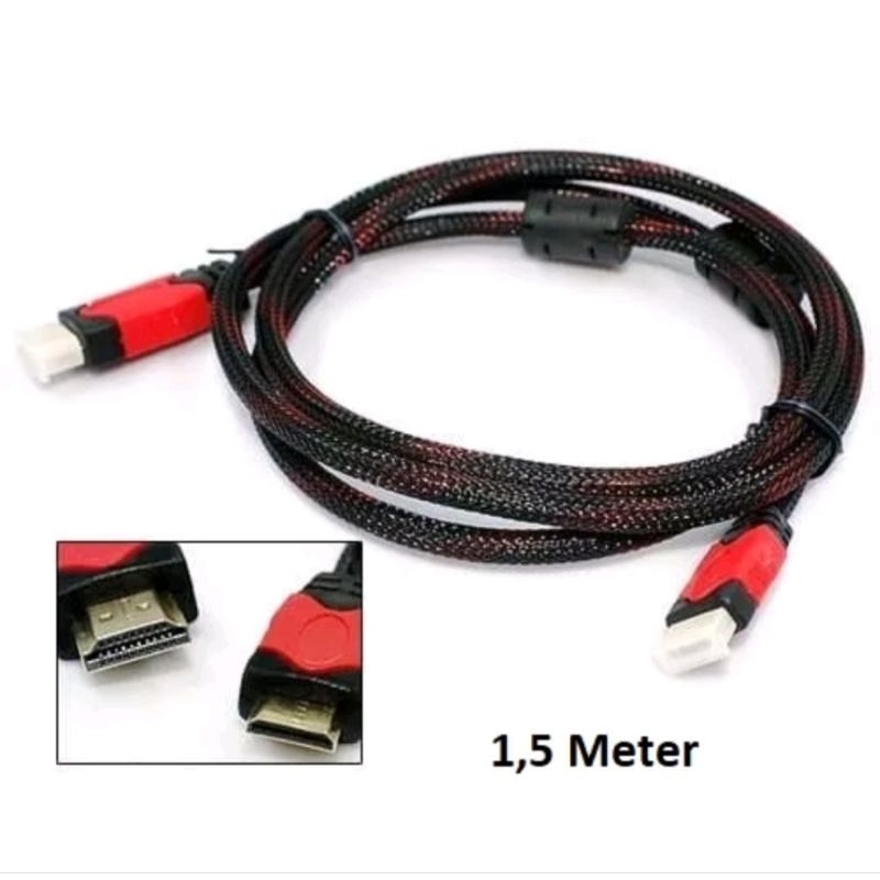 Cabel HDMI 1,5mter bahan serat karbon original bukan asal abal