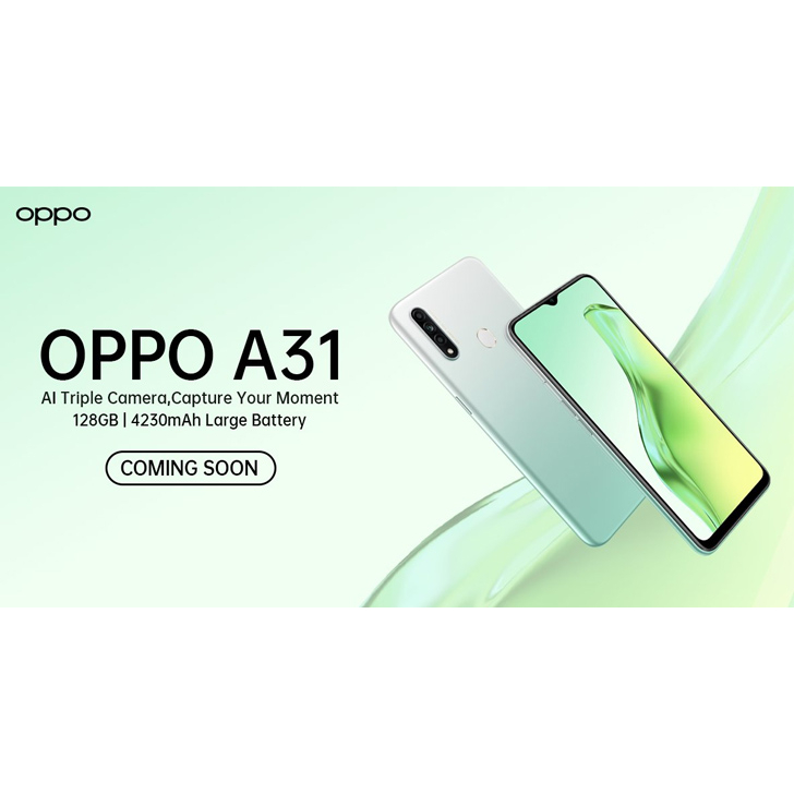 OPPO A31 6/128GB 4230 mAh Garansi 1 Year