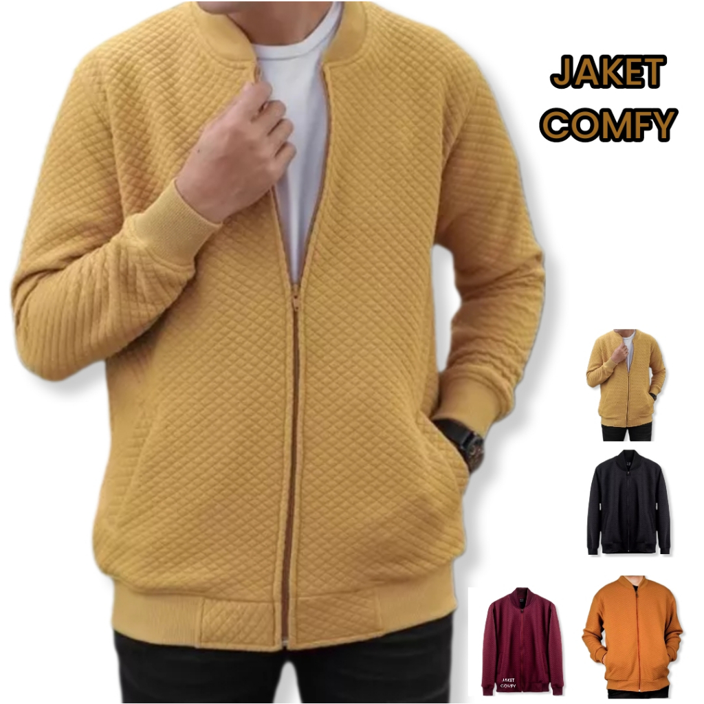 Jaket Comfy Casual Distro Pria / Comfy Jacket Unisex  size m L XL XXL COD