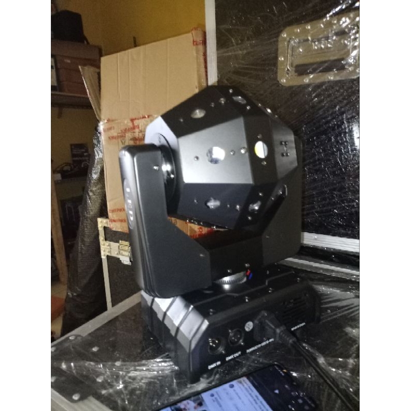 Mini moving ball head lampu sorot laser moving head 3 in 1 lampu disco dj