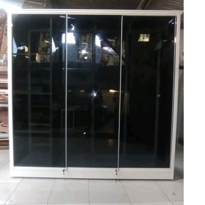 lemari baju aluminium, lemari kaca aluminium, lemari sliding aluminium