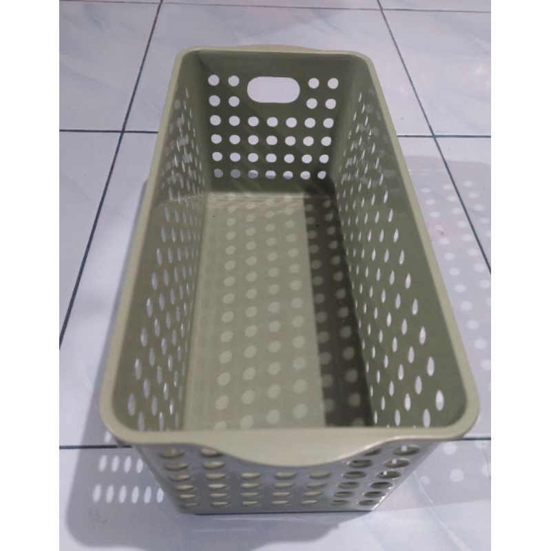 Keranjang kotak eriko/stok basket panjang multifungsi  29cmx13cmx12cm