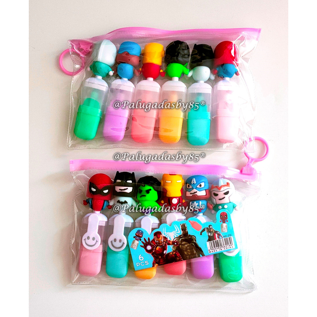 

(1 Set Isi 6 Pcs ) Highlighter Fancy Kepala Boneka Warna Pastel MD-218 / Highlighter Kepala Boneka / Higlighter Lucu / Highlighter GXIMP DL-2041 DL-128A