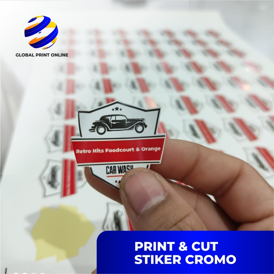 

Digital Print Stiker Cromo a3+ Print & Cutting
