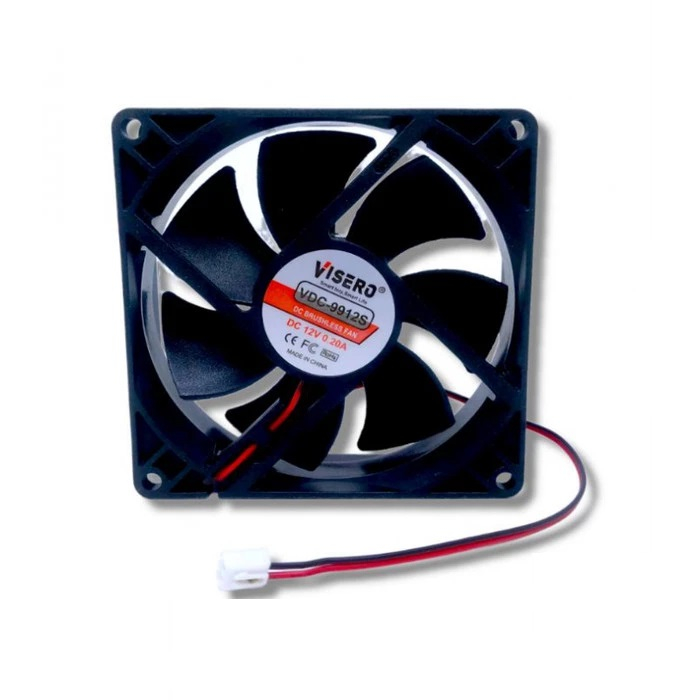 Kipas Fan DC 12V 9x9 plus Socket VISERO VDC-9912S Heatsink