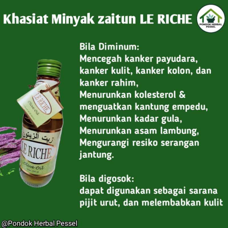 LE RICHE Olive Oil - minyak zaitun le riche