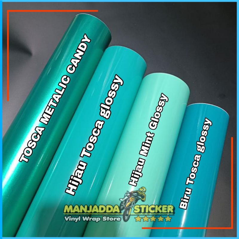 Stiker Skotlet Motor Hijau Tosca Metalic Candy Kualitas Premium