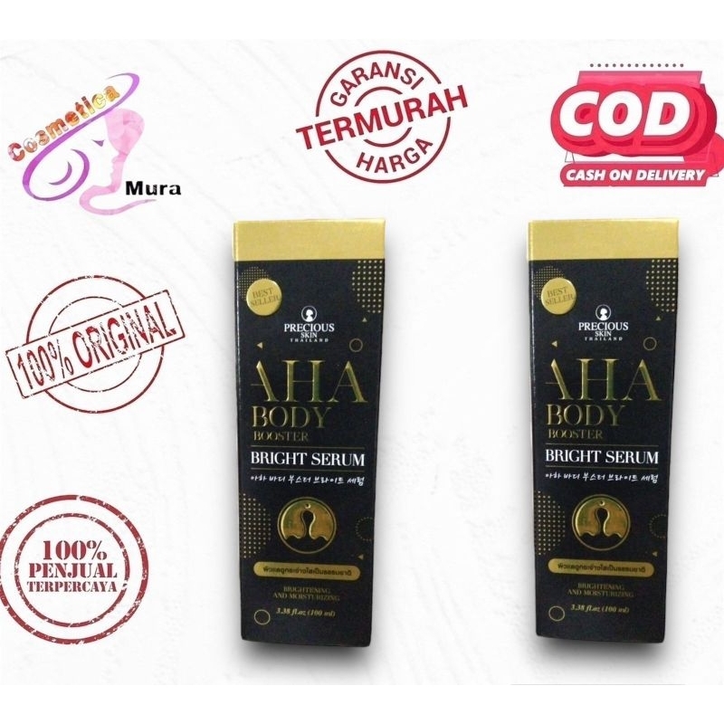 [ precious skin besar 100 ml ] aha body bright booster serum besar 100 ml - mimi aha body serum precious skin