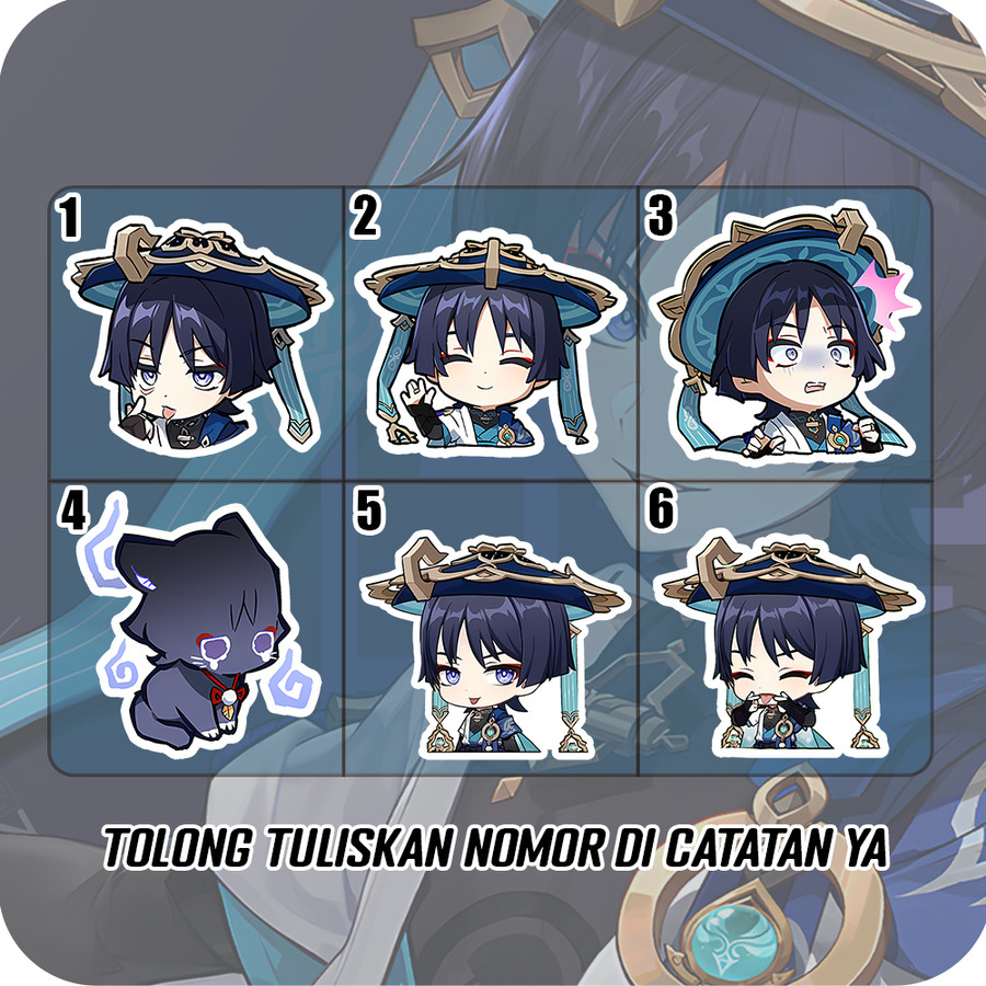 

Stiker Wanderer Scaramouche Genshin, Sticker Anime Untuk Laptop Hp dll