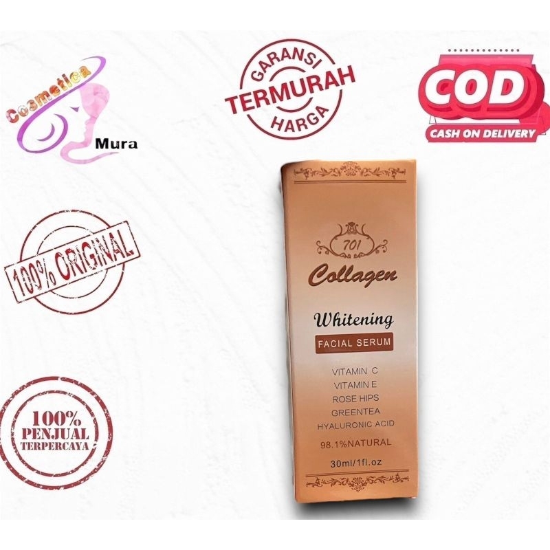 [ serum 701 original ] serum collagen 701 whitening 20 ml kaca