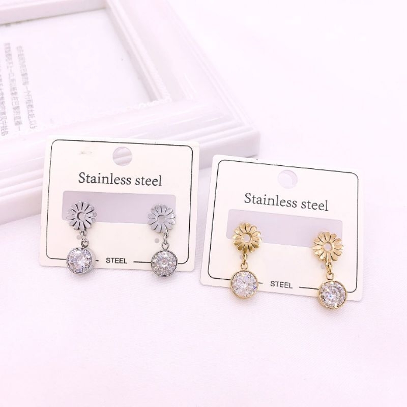 Anting Titanium asli Premium Quality Anti Karat Anti Alergi Anting Stainless steel Ori At8020