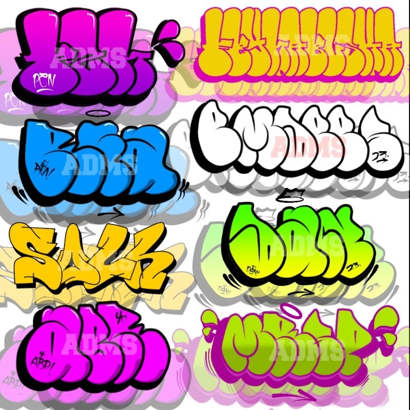 stiker grafiti custom