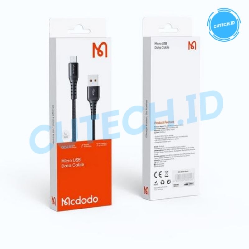 MCDODO KABEL DATA MICRO FAST CHARGING 3A NYLON CA-2281