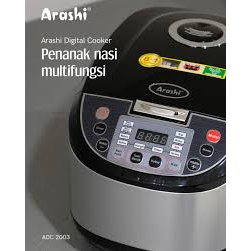 Rice Cooker Arashi Digital ADC 2003 Magic Com - Penanak Nasi Multifungsi