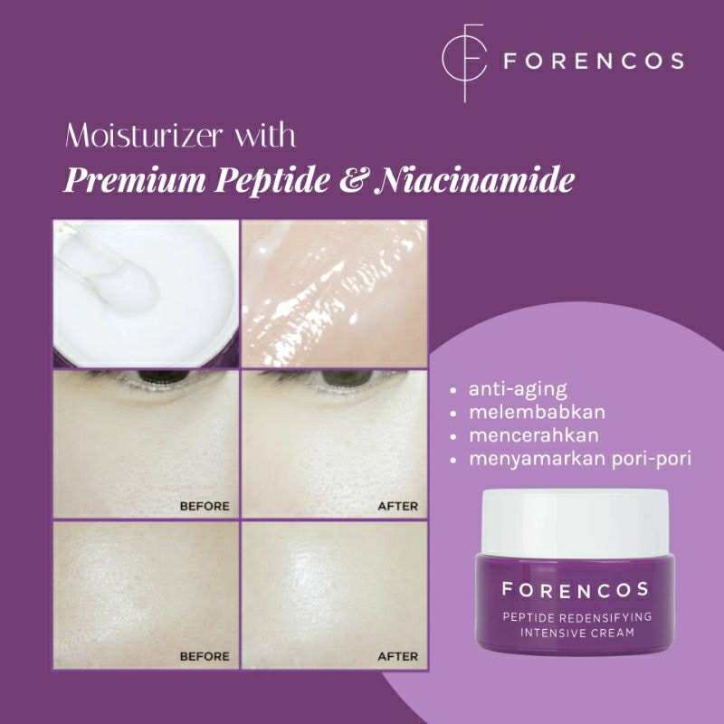 Forencos Peptide Cream-Anti Aging Untuk Kulit Glowing