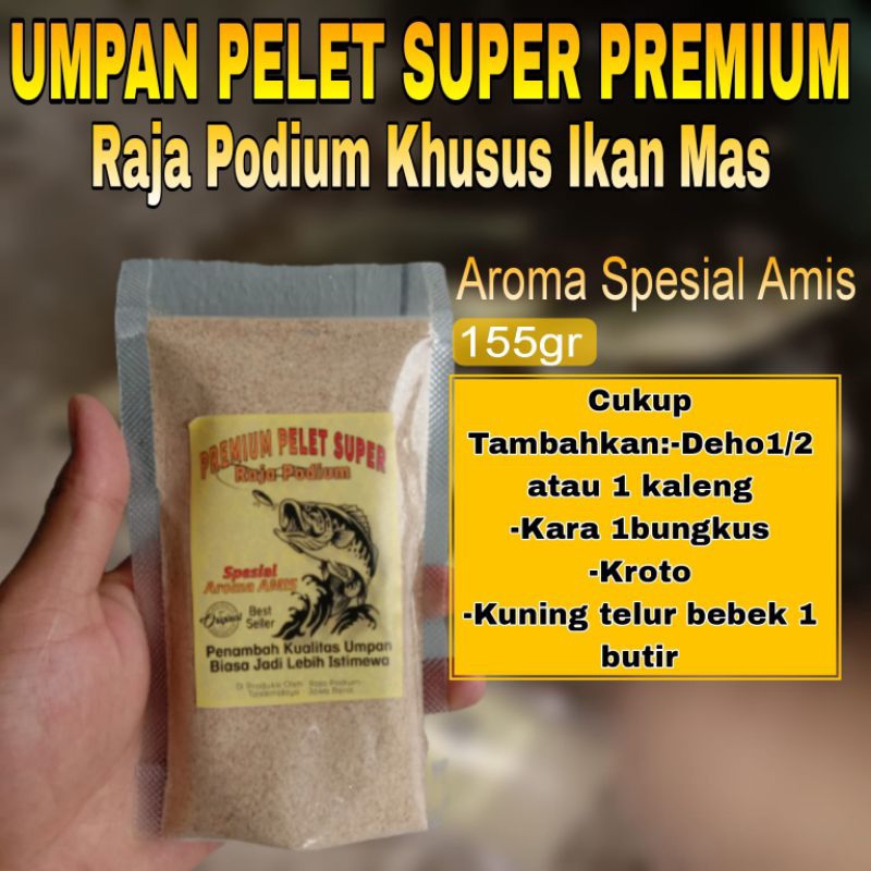 Umpan Pelet Super Premium Raja Podium Ikan Mas Harian Dan Lomba Galatama, Umpan Ikan Mas Paling Gaco