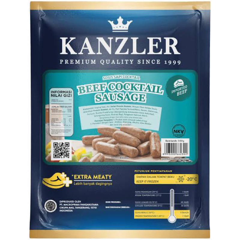 

Sosis Kanzler Beef Cocktail 500g