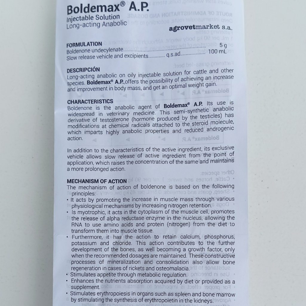 BOLDEMAX AP 20 ml |  Obat Penggemukan Hewan Ternak 100% Original