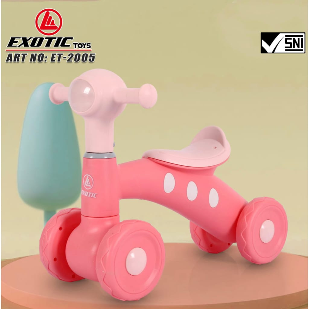 Exotic ET2005 Balance Bike Music - Ride on / Mainan anak