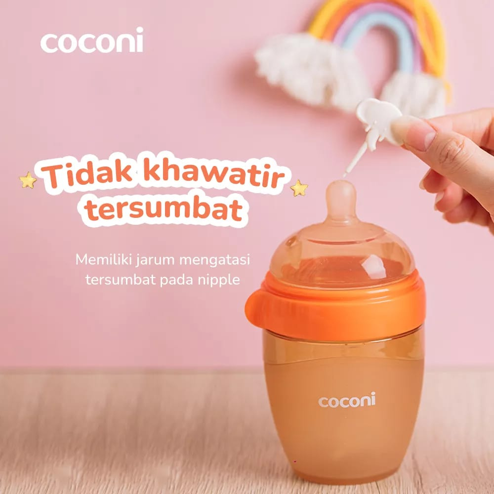 Coconi Ultra Wide Neck Baby silicone Bottle - Botol Silikon Bayi