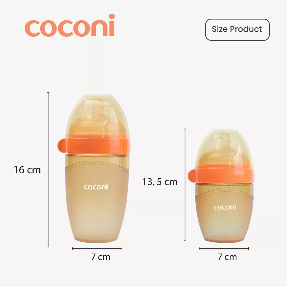 Coconi Ultra Wide Neck Baby silicone Bottle - Botol Silikon Bayi