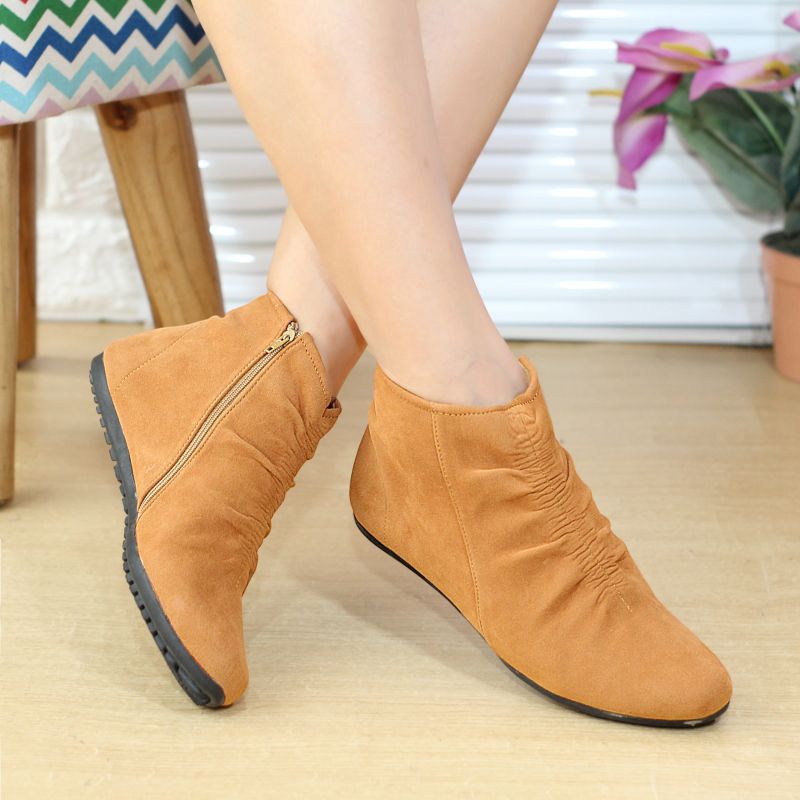 Boots flat wanita Brd 22